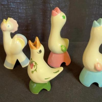 Vintage  Pie Birds