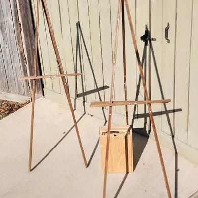Artist's Easels With Case