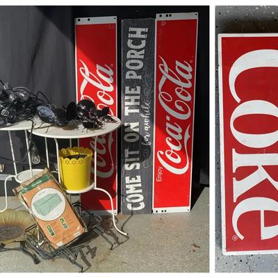Coca-Cola Metal Signs, Outdoor String Lights & Patio Décor