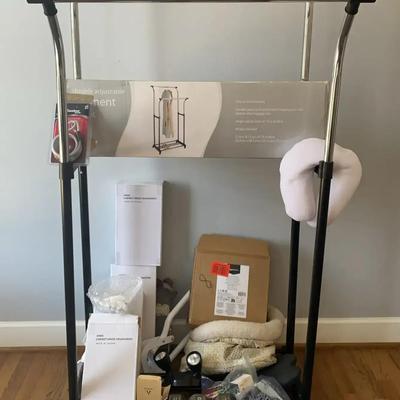 Adjustable Garment Rack, TV Wall Mount, Weights and More