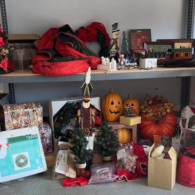 Holiday Décor Featuring Pre-Lit Wreaths, Nutcrackers, Pumpkins & German Räucherhaus Figures
