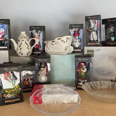 Holiday Ornaments & Decorative Bowls Featuring The Mercantile Collection & Mikasa