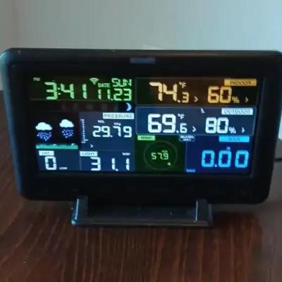 Weather Station Console With Side Table