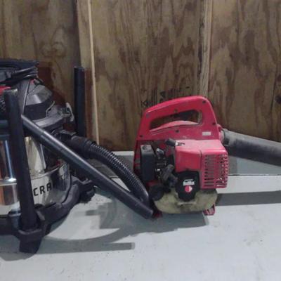 Craftsman 4hp Shop Vac And Redmax Leaf Blower