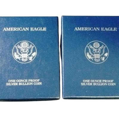 MF107 American Eagle One Oz Proof Silver Bullion Coins