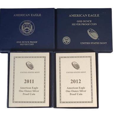MF103 US Mint American Eagle One Ounce Silver Proof Coins