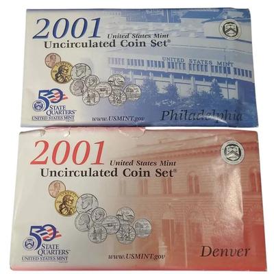 MF111 2001 US Mint Uncirculated Coin Sets 
