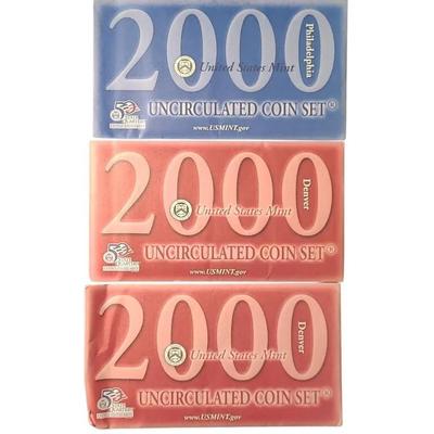 MF114 2000's US Mint Uncirculated Coin Sets 
