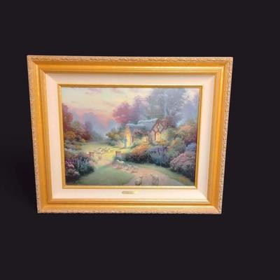 BN101 Thomas Kinkade - The Good Shepard’s Cottage - With Authenticity