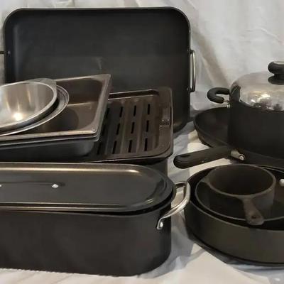 Collection of Baking Pans and Stove Top Cookware