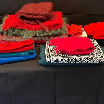 Cozy Collection of Scarves, Gloves, and Faux Turtlenecks
