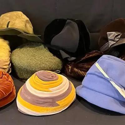 Large Vintage Designer Hat Collection