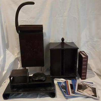 Wooden Telephone Stand, CD Organizer & Home Office Accessories
