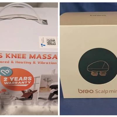 Cordless Knee Massager, Breo Mini Scalp Massager & Copper Orthotics Insole (Size 2)