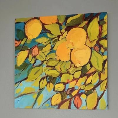 Nolani "The Lemons" Canvas Print 36" x 36" x 1-1/2"