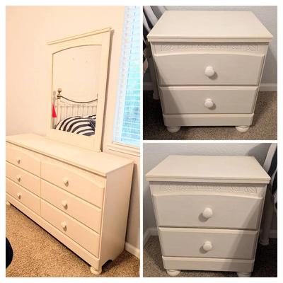 Ashley Dresser & 2 Nightstands 