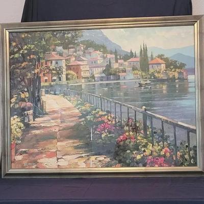 "Sunlight Stroll" by Howard Behrens, Framed Print 43-1/2" x 33-1/2"