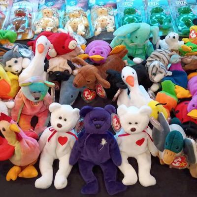 Princess w/ Tag Error, Valentino Brown-noses, & Other Collectible Beanie Babies