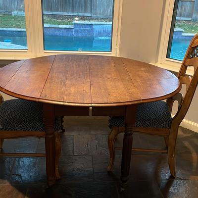 Wood Table With Chairs