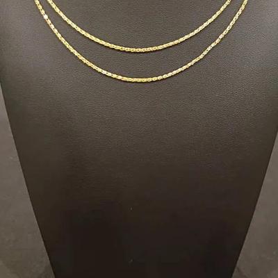 14K Gold Necklace, Bracelet, & Earrings