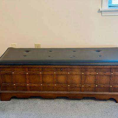 MCM Lane Cedar Chest With Cushioned Top