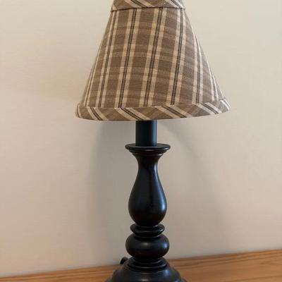 Small Table Lamp With Plaid Shade