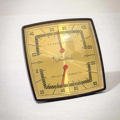 Vintage Sears “Tradition” Temperature & Relative Humidity Gauge