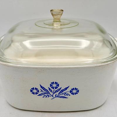 4QT Corningware Cornflower Blue Casserole Dish With Lid