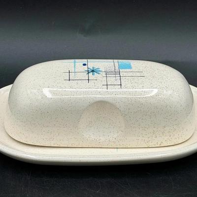 Franciscan "Oasis" Atomic Starburst Butter Dish