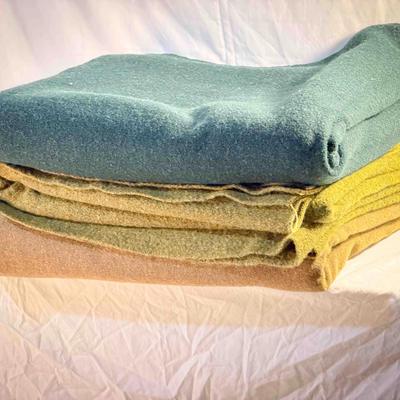 (3) Wool Army Blankets