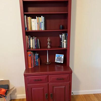 Keystone Cabinet Company Tall Autumn Red Hutch