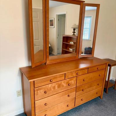 Shaker Style Mirrored Dresser 