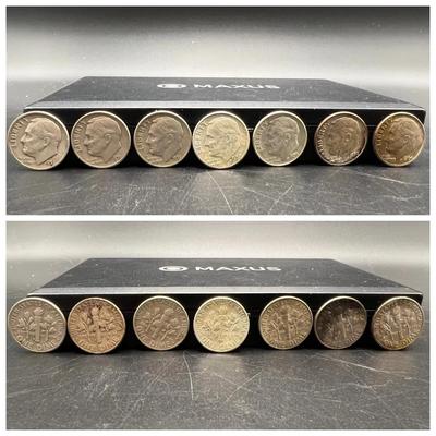 (7) Silver Roosevelt Dimes 1951-1964