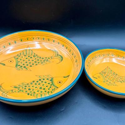 (2) Fish Serving Bowls from Tunisia