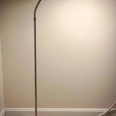 Articulating Silver Floor Lamp