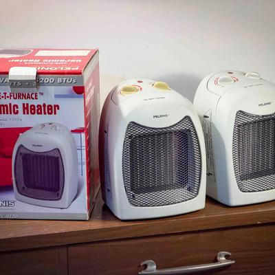 (2) PELONIS Model HC-0120 1500 Watt Space Heaters