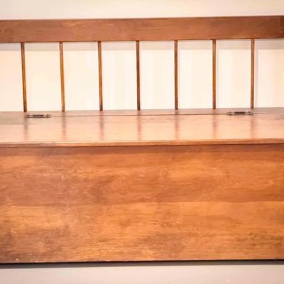 Charming Rustic Storage Bench