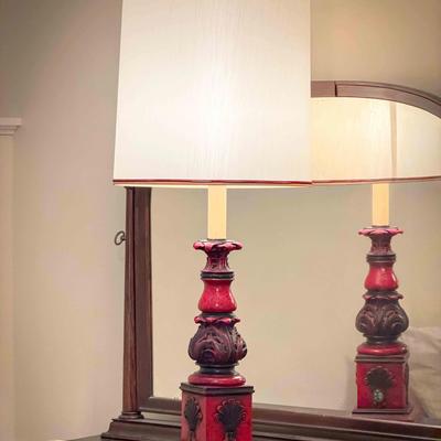 Striking Red Statement Lamp