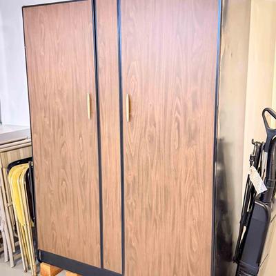 Mid Century Linen Storage Locker Filled With Linens