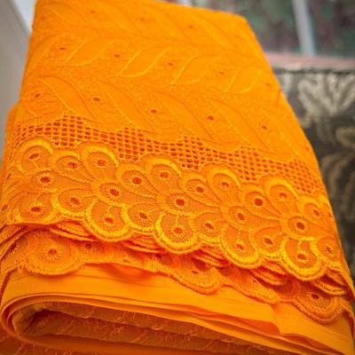 Beautiful Orange (Silk?) Scarf / Fabric Bolt