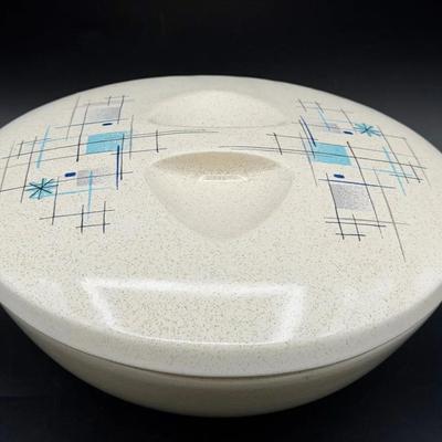Franciscan "Oasis" Atomic Starburst Covered Casserole Dish