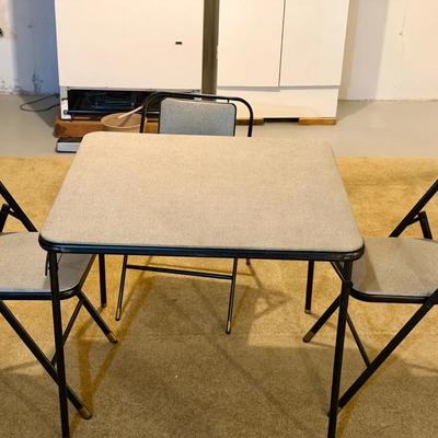 Card Table & (3) Chairs