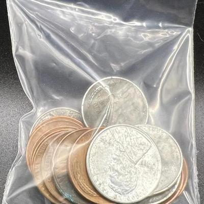 Wheat Cents & 1943 Steel War Pennies Mystery Lot