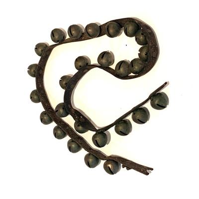 Sale Photo Thumbnail #20: Antique sleigh bells, 48 in.