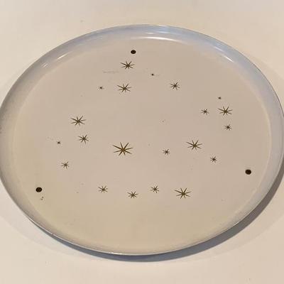 Sale Photo Thumbnail #130: Mid Century star-burst metal tray