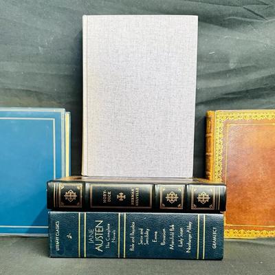 Hardback Leather Bound Novels: Moby Dick, Lady Of The Lake + More! 