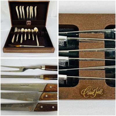 Carving Set, Flatware & Flatware Chest
