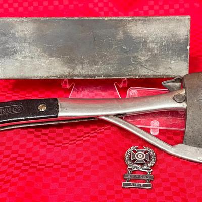 Vintage Marbles Safety Axe and Expert Rifle Badge Collection