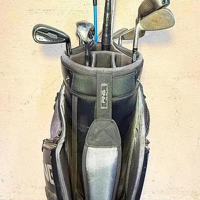 Complete Golf Club Set with Ping Bag – Mixed Brands (Adams, Callaway, Python, Mitsubishi Shafts)