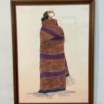 R. C. Gorman Framed Lithograph, Limited Edition 79/150